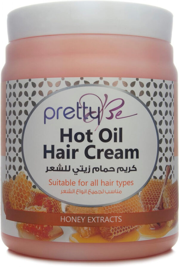 Pretty Be Hot Oil Hair Cream with Honey Extracts, Suitable for All Hair Types - 1000Ml