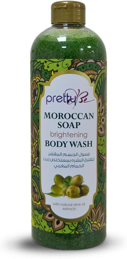 Pretty Be Moroccan Soap Brightening Body Wash with Natural Olive Oil Extracts, 1000Ml