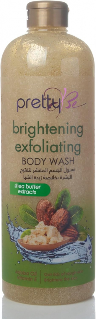 Pretty Be Shea Butter Brightening Body Wash Exfoliator 33.8 Oz