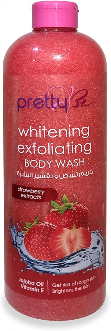 Pretty Be Strawberry Brightening Body Wash Exfoliating 1000 Ml