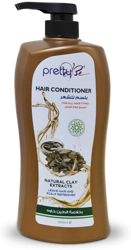 Pretty Be Natural Clay Extracts Hair Conditioner, for All Hair Types, 1000Ml