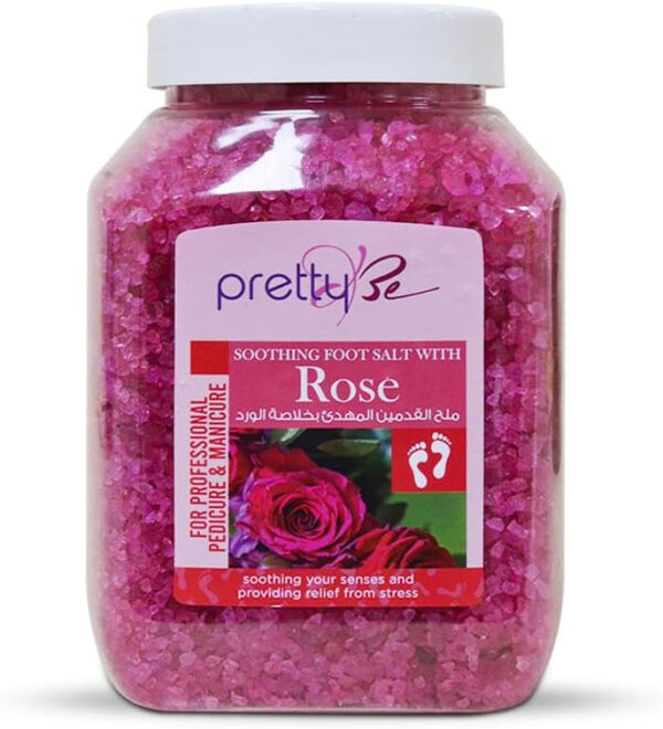 Pretty Be Soothing Foot Salt with Rose, Pink Himalayan Sea Salt with Rose Oil - 1.5 Kg