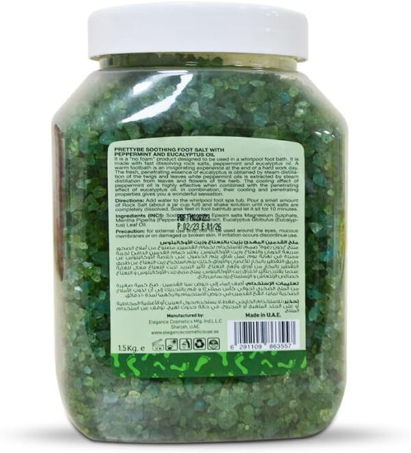 Pretty Be Soothing Foot Salt with Peppermint and Eucalyptus Oil - 1.5 Kg