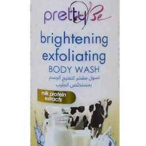 Pretty Be Brightening Exfoliating Body Wash with Milk Protein Extracts, Jojoba Oil, and Vitamin E Get Rids Of Rough Skin Brightens The Skin, 1000Ml