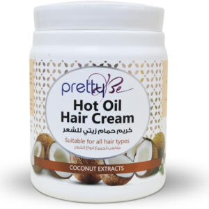 Pretty Be Hot Oil Hair Cream with Coconut Extracts, Suitable for All Hair Types - 1000Ml