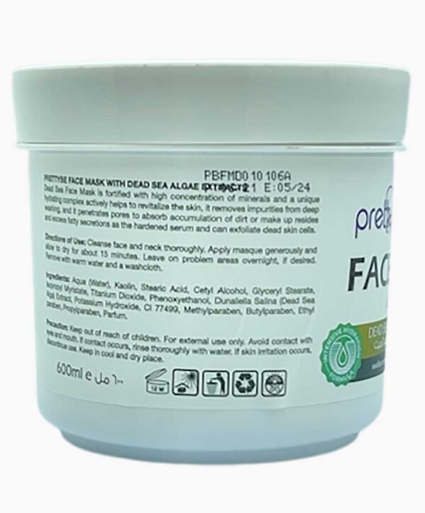 FACE MASK WITH DEAD SEA ALGAE EXTRACT